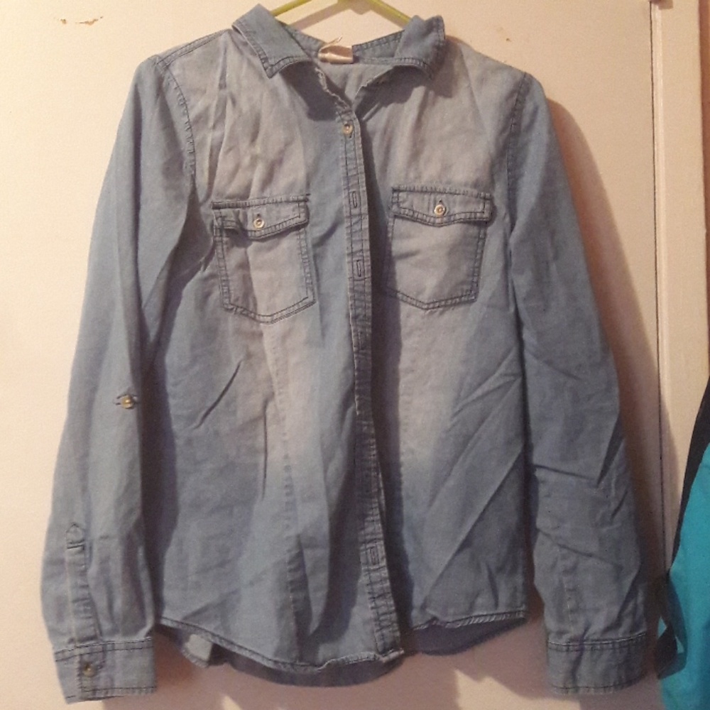 Denim flannel
